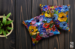 Colorful 3D Painted Flowers Seamless Patterns Product Image 3