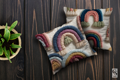 Boho Rainbow Macrame Seamless Patterns Product Image 2