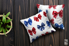 Patriotic Satin Bows Seamless Patterns Product Image 3