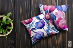 Large Tulip Flower Digital Papers Product Image 2