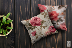 Distressed Rose Flowers Seamless Patterns Product Image 3