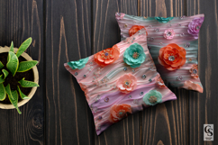 Rhinestones and Camellia Flowers Pattern Product Image 3