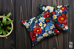 Bold Patriotic Flowers Seamless Patterns Product Image 3