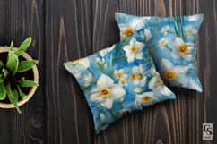 Watercolor Baby Daffodil Flowers Seamless Pattern Product Image 3