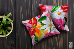 Vibrant Spring Painted Flowers Seamless Pattern Product Image 3