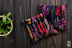 Colorful Foxglove Flowers Seamless Patterns Product Image 3