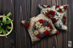 American Floral Wreath Seamless Patterns Product Image 2