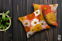 Retro Daisy Floral Seamless Patterns Product Image 5