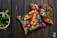 Spring Impasto Painted Flowers Seamless Patterns Product Image 3