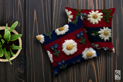 Patriotic Knitted Daisy Floral Seamless Patterns Product Image 3