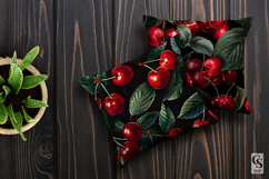 Summer Sweet Cherries Seamless Pattern Product Image 3