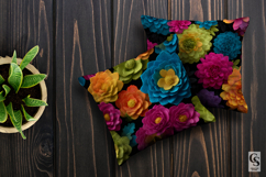 3D Clay Flowers Pattern, Cute Sculpted Floral Backgrounds Product Image 3