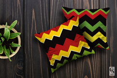 Juneteenth Chevron Zigzag Digital Papers Seamless Patterns Product Image 2