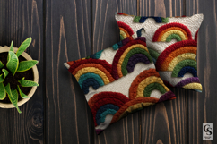 Boho Crochet Rainbow Seamless Patterns Product Image 3