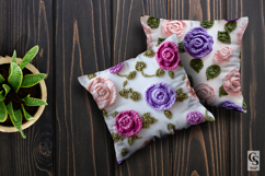 Pink and Purple Crochet Rose Floral Pattern Product Image 3