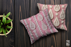 Pink Boho Macrame Textile Seamless Patterns Product Image 2