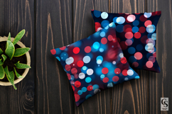 Red and Blue Bokeh Seamless Patterns Product Image 5