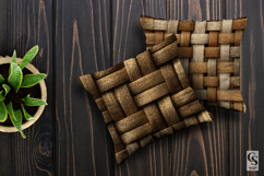 3D Basketry Texture Digital Paper Patterns Product Image 3