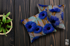Blue Floral Embroidery Seamless Patterns Product Image 5
