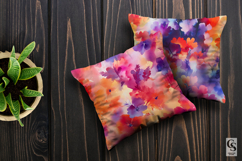 Loose Painted Vibrant Watercolor Floral Digital Papers Product Image 3