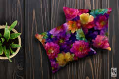 Multi Colored Flowers Seamless Patterns Product Image 3