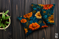 Mexican Sunflowers Seamless Patterns Product Image 4