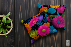 Bright Funky Groovy Flowers Seamless Patterns Product Image 2