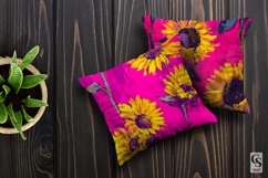 Vibrant Yellow and Pink Sunflower Seamless Patterns Product Image 3