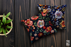 Embroidered Flowers Seamless Patterns Product Image 2