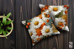 Fall Daisy &amp; Berries Digital Papers Product Image 4