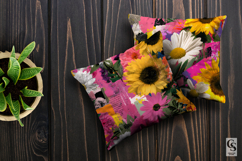 Daisy &amp; Sunflowers Floral Collage Patterns Product Image 5