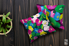 Colorful Neon Painted Flowers Seamless Patterns Product Image 2