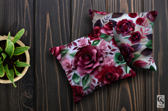 Paper Rose Flowers Seamless Patterns Product Image 2