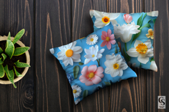 3D Winter Flowers Seamless Pattern Product Image 3