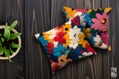 Colorful Acrylic Painted Floral Seamless Patterns Product Image 3