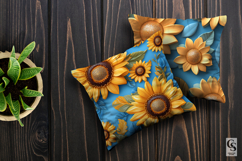 3D Clay Sunflowers Seamless Patterns Product Image 3