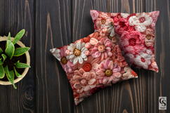Pink Crochet Flowers Seamless Patterns Product Image 3