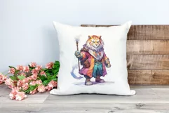 Fantasy Lion Character Watercolor PNG for Sublimation Product Image 2