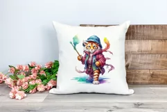 Fantasy Lion Character Watercolor PNG for Sublimation Product Image 2