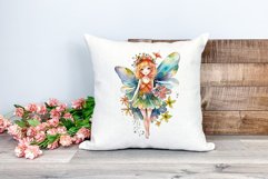 Fantasy Floral Fairy Watercolor Clipart PNG for Sublimation Product Image 2