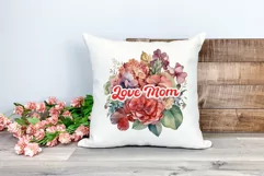 Watercolor Mother's Day Flowers PNG for Sublimation Product Image 2