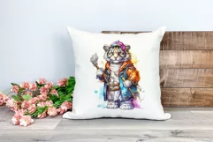 Fantasy Lion Character Watercolor PNG for Sublimation Product Image 2