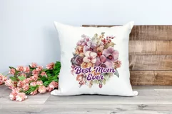Watercolor Mother's Day Flowers PNG for Sublimation Product Image 2