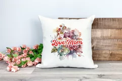 Watercolor Mother's Day Flowers PNG for Sublimation Product Image 2