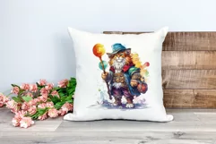 Fantasy Lion Character Watercolor PNG for Sublimation Product Image 2
