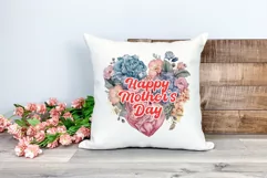 Watercolor Mother's Day Flowers PNG for Sublimation Product Image 2