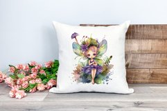 Fantasy Floral Fairy Watercolor Clipart PNG for Sublimation Product Image 2