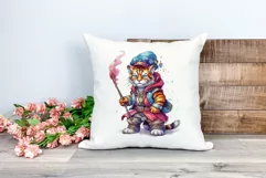 Fantasy Lion Character Watercolor PNG for Sublimation Product Image 2