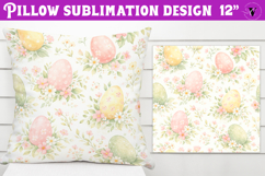 Spring Pillow sublimation | Easter Eggs pattern Product Image 1