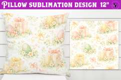 Spring Pillow sublimation | Easter Eggs pattern Product Image 1